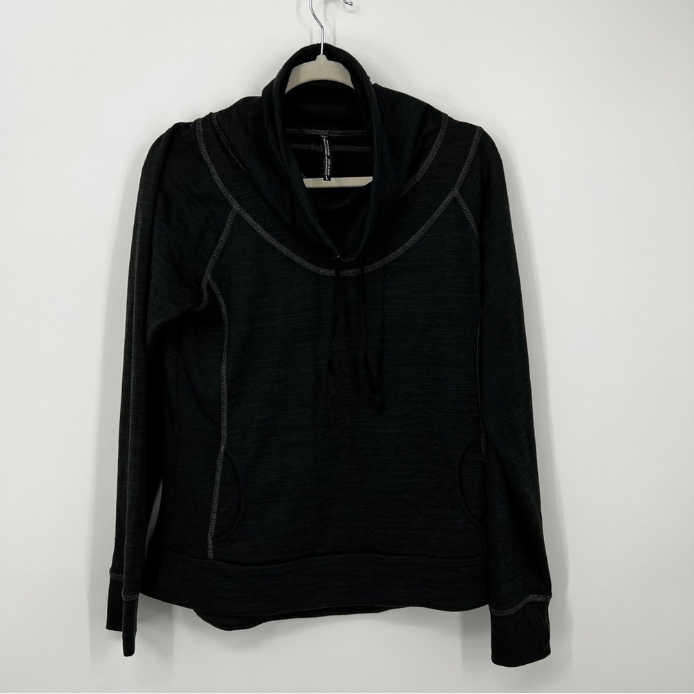 KÜHL Women's LEA Cowl neck Long Sleeved Carbon Dark Grey Pullover Size Large - Picture 3 of 11